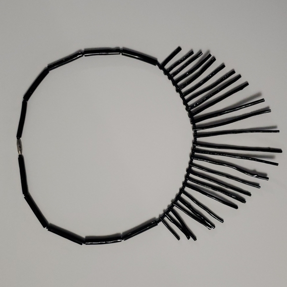 SALE RARE Black Coral Necklace - Picture 2 of 6